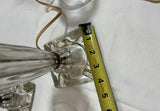 Pair of Glass Table Lamps With Glass Shades