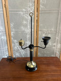 Black and Gold Student Lighting Hurricane Lamp