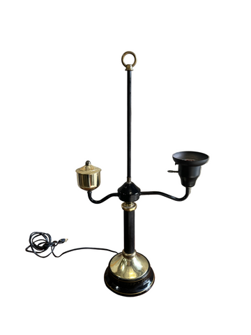 Black and Gold Student Lighting Hurricane Lamp