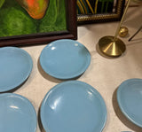 Collection of Blue Ceramic Plates- Set of 8