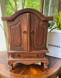 Small Wooden Persian Jewelry Box Chest Style