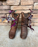 Stone Western Cowboy Boot Planters