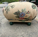 Petite Hollywood Regency Footed Pouf