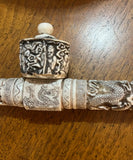 Chinese Hand Carved Smoke Figure Statue