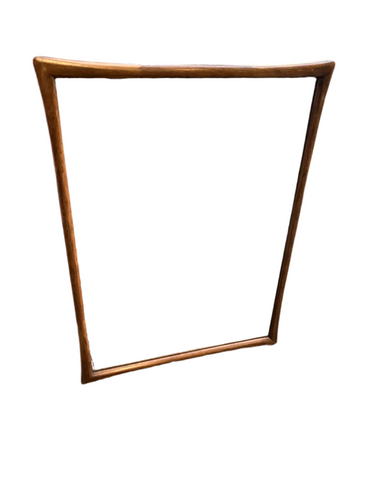 Large Mid-Century Modern Thomasville Tamerlane Wooden Wall Mirror
