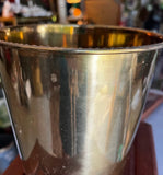 1970s Brass Vintage Minimalist Wastebasket
