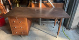 Heavy Large Vintage Wooden MCM Style Desk