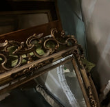 Vintage Mid Century Gold Wall Mirror