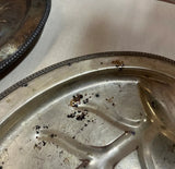 Pair of Silver Leaf Decorative Trays