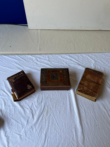 Vintage Books and Wooden Box Set