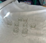 Collection of Small Glasses Salt Cellars- Set of 8