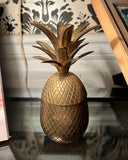 Vintage Brass Pineapple Box