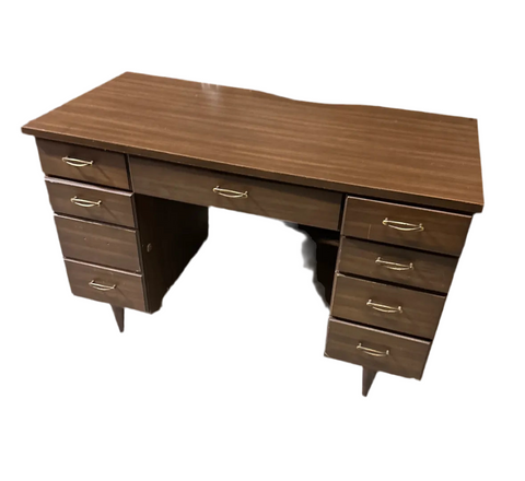 Vintage Mid Century Modern Wooden Desk