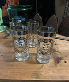 Collection of Silver 25th Anniversary Cups- Set of 4