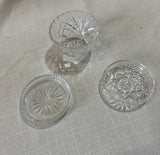 Instant Collection of Crystal Small Ring Dishes- Set of 3