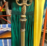 Vintage Brass Double Sided Floor Lamp