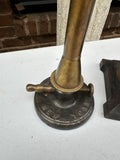 Pair of Brass Oil Lamps, Eimer and Amend