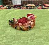 Small Ceramic Chicken Pin Cushion