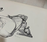 Pair of Brazilian Style Prints of Abstract Figure, Signed