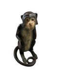 Antique Cast Iron Painted Monkey Bank