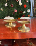 Pair of Simple Brass Candle Holders