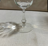 Pair of Detailed Stemmed Champagne Glasses
