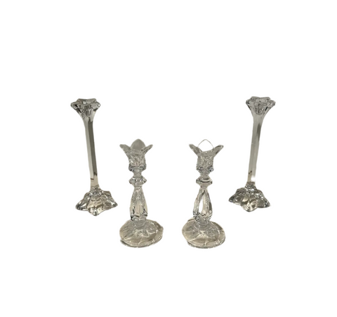 Crystal Collection of Candleholders- Set of 4
