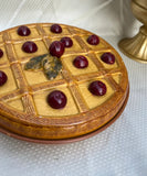1970s Italian Ceramic Cherry Pie Serving Dish