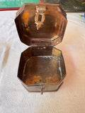 Pair of Decorative Boxes, Brass and Glass