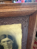 Large Print of Vintage Man in Wooden Frame