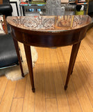 Demilune Glass Top Side Table