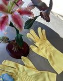 Pair of Vintage Yellow Gloves
