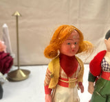 Pair of Petite Ceramic Handmade Dolls