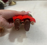 Pair of Petite Ceramic Handmade Dolls