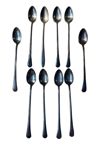 Tall Southern Silver Iced Tea Spoons- Set of 10