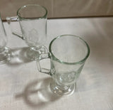 1970s Collection of "G" Monogrammed Glasses With Handles- Set of 4