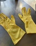 Pair of Vintage Yellow Gloves