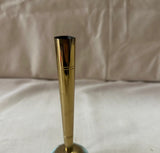 Delft Holland Marble and Brass Skinny Vase