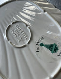 Vintage White Ceramic Seashell Style Platter