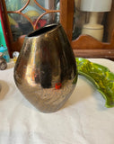 Gold Ceramic Heavy Abstract Vase
