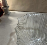 Large Glass Shell Serving Bowl