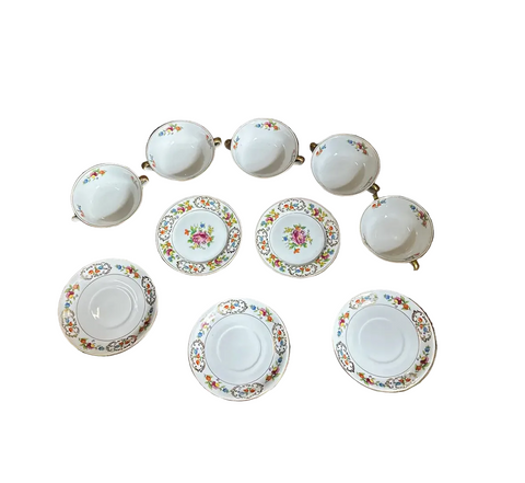 Noritake Dresdena Floral Plates and Bowls- Set of 10
