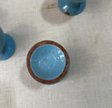 Collection of Blue Ceramic Cups- Set of 4