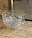 Small Crystal Catchall With Gold Rim Accents