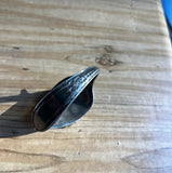 Small Vintage Roger and Sonaa Silver Wrist Cuff With Stone