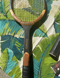 Collection of Vintage Wilson Tennis Rackets and Guard: Miss Chris, T-Flight, Advantage