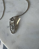 Simple Silver Ysl Necklace