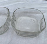 Pair of Glass Square Dishes