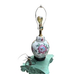 Pink Peony Ming Shaped Petite Lamp