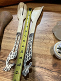 Trio of Safari Animal Wooden Spoons